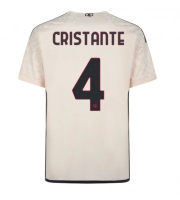 AS Roma Bryan Cristante #4 Vieraspaita 2023-24 Lyhyet Hihat